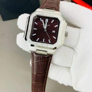 P.P Leather Strap Watch | Brown
